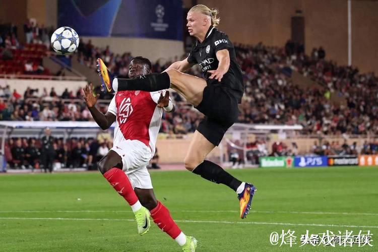 欧冠-哈兰德梅开二度冈萨雷斯点球失误 曼城2-2战平摩纳哥